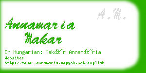 annamaria makar business card